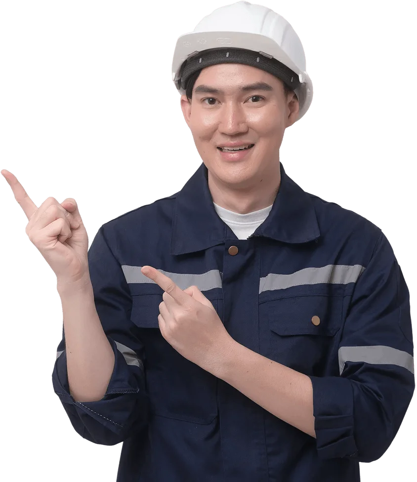 portrait of male engineer wearing a protective hel STD88PV